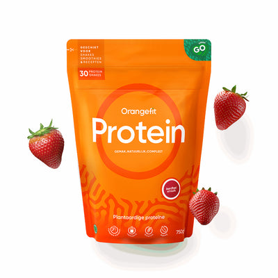 Protein-Shake, vegan, Erdbeere