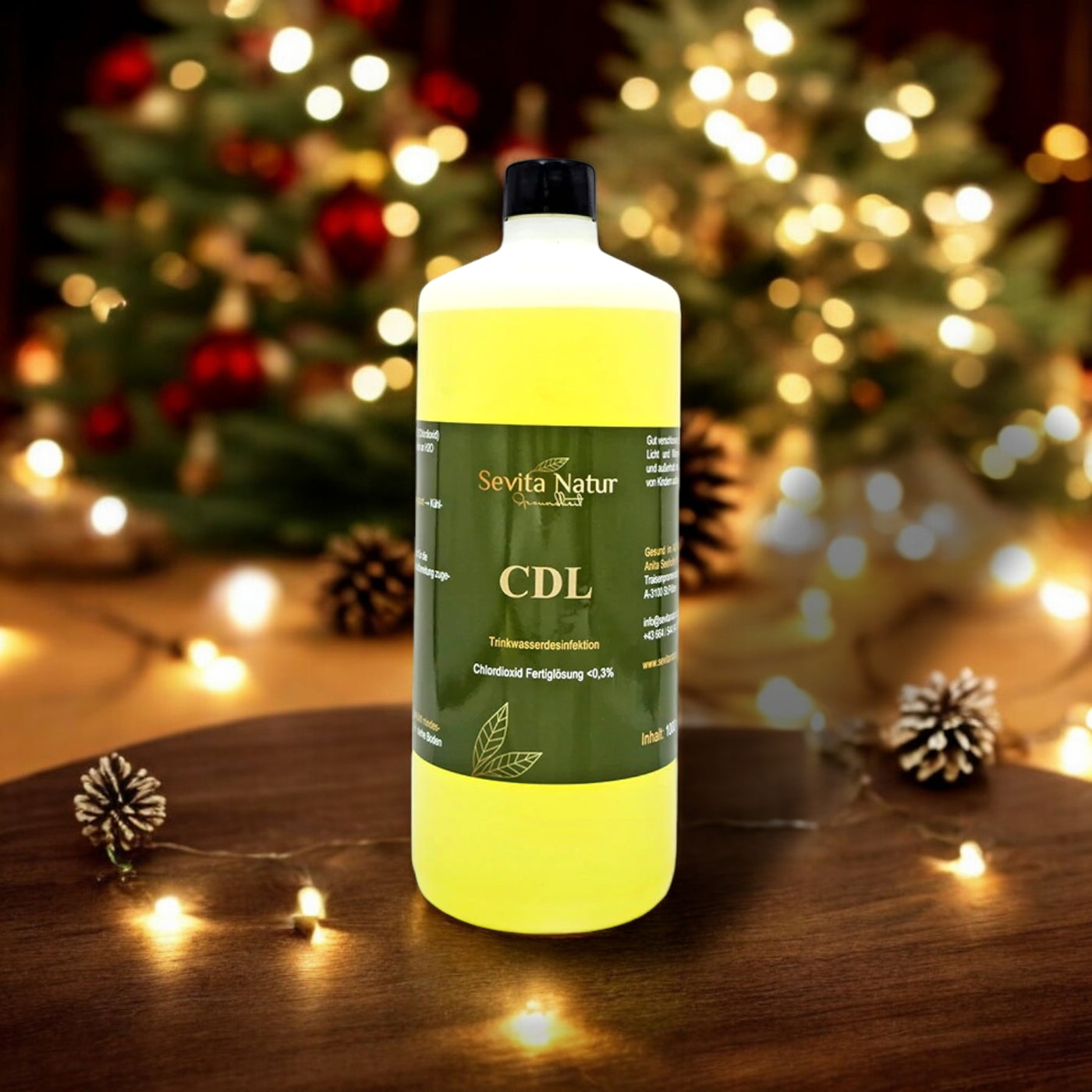 Weihnachtsaktion, CDL (CDS) Chlordioxid 0,3% Lösung nach Andras Kalcker , 1000ml