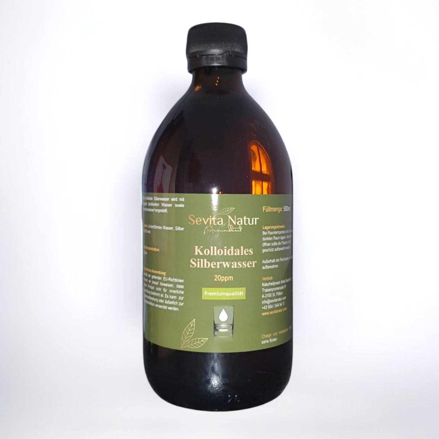 Kolloidales Silber 20 ppm, 500 ml